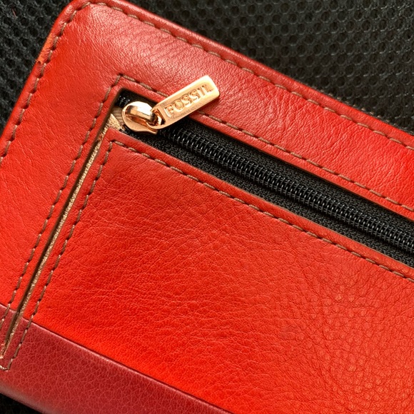 Colorblock Fossil zip wallet - Picture 3 of 4